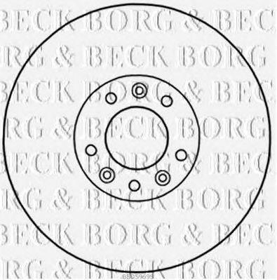 BORG & BECK bbd5969s -  Тормозной диск